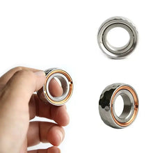Charger l'image dans la galerie, Silver mechanical ratchet fidget ring
