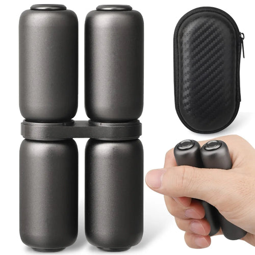 Black metal fidget roller for stress relief and ADHD