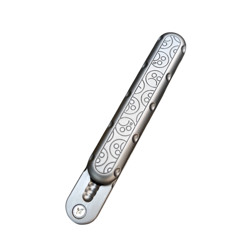 Metal EDC fidget slider toy front view