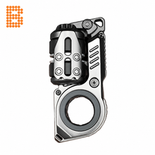 Charger l'image dans la galerie, EDC Tuning Fork Magnetic Fidget Slider with Buckyballs orange dotted B logo, scaled product
