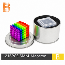 Laden Sie das Bild in den Galerie-Viewer, 5mm Magnetic Balls Neoballs, 216PCS, Macaron Plated, Adult Desk Office Fidget Toy
