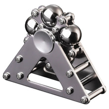 Load image into Gallery viewer, Ferris Wheel metal fidget spinner with long spin on bracket stand
