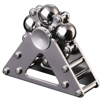 Ferris Wheel metal fidget spinner with long spin on bracket stand