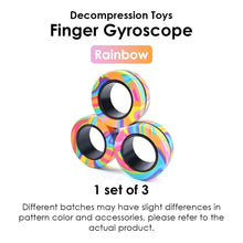 Load image into Gallery viewer, Gift-Ready Packaging for Magnetic Fidget Rings Set Rainbow
