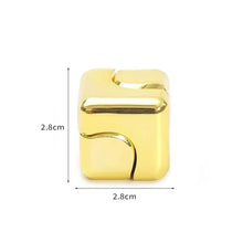 Load image into Gallery viewer, Alloy Cube Spinner Fingertip Gyroscope Fidget Toy – Metal Anti-Stress EDC Spinner for Adults &amp; Desk Relaxation
