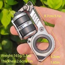Charger l'image dans la galerie, Metal magnetic fidget slider dimensions and weight: 8.7 cm long, 4.2 cm wide, 2.6 cm thick
