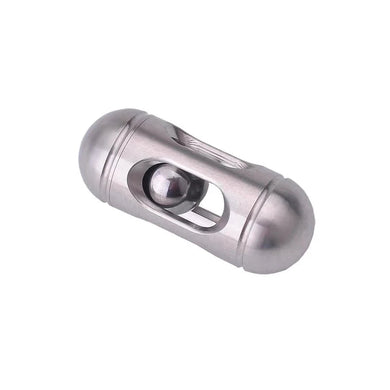 Mini stainless steel capsule fidget toy for stress relief and focus
