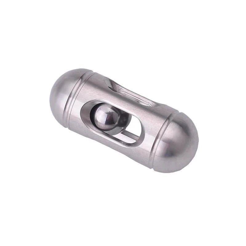 Mini stainless steel capsule fidget toy for stress relief and focus