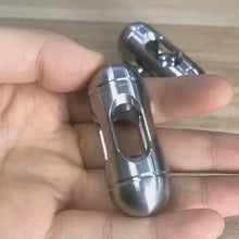 Load and play video in Gallery viewer, Mini Stainless Steel Capsule Fidget Toy – Anti-Stress EDC Spinner for Adults &amp; ADHD Relief
