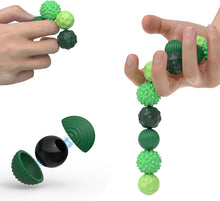 Cargar imagen en el visor de la galería, Eight textured silicone-covered magnetic fidget balls
