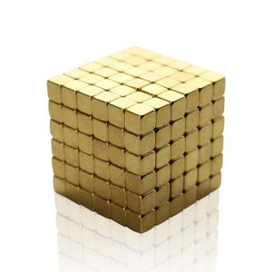 Original 4MM 216PCS Gold Buckycubes Magnetic Building Blocks Cubes Toy - Buckyballs Online Store
