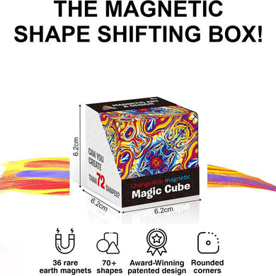 3d magnetic magic cube shape shifting box