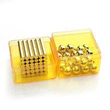 Load image into Gallery viewer, Original 4MM*24MM 36PCS Gold Buckybars + 8MM 27PCS Buckyballs Magnetic Balls Toys - Buckyballs Online Store

