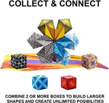 Load image into Gallery viewer, multiple magnetic magic cubes connected into 3d structure
